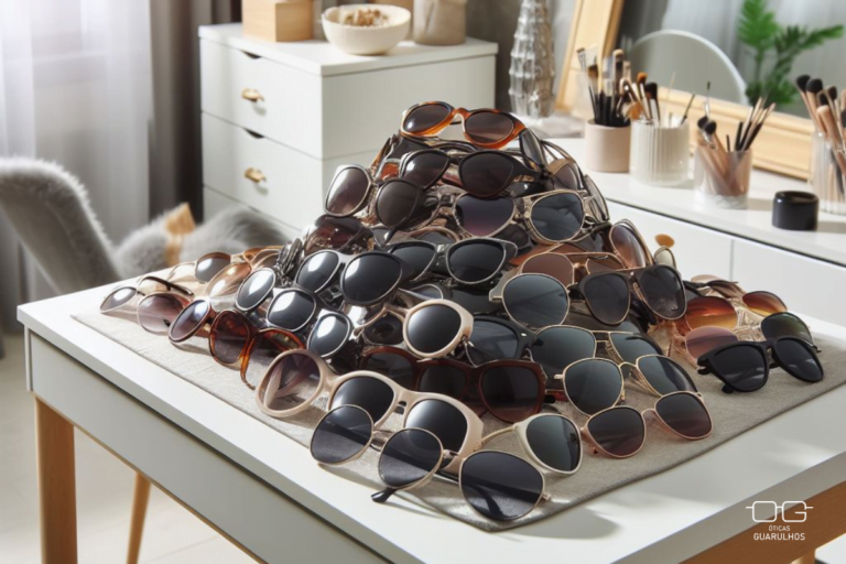 como guardar óculos de sol corretamente