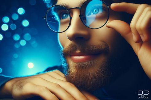 Tecnologia Anti-Luz Azul Protegendo Seus Olhos