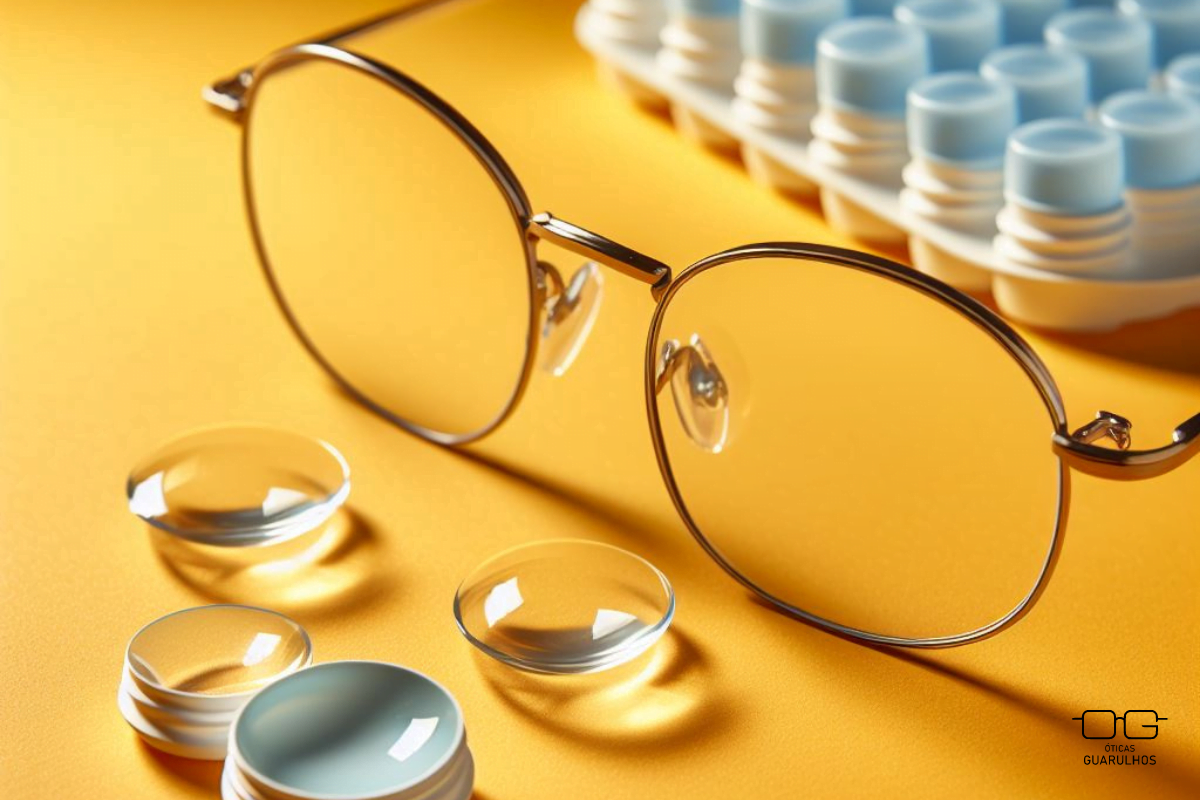 Transição de óculos para lentes de contato