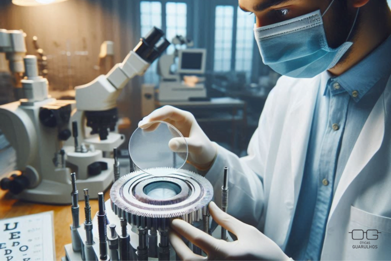 Bloco de montagem de lentes