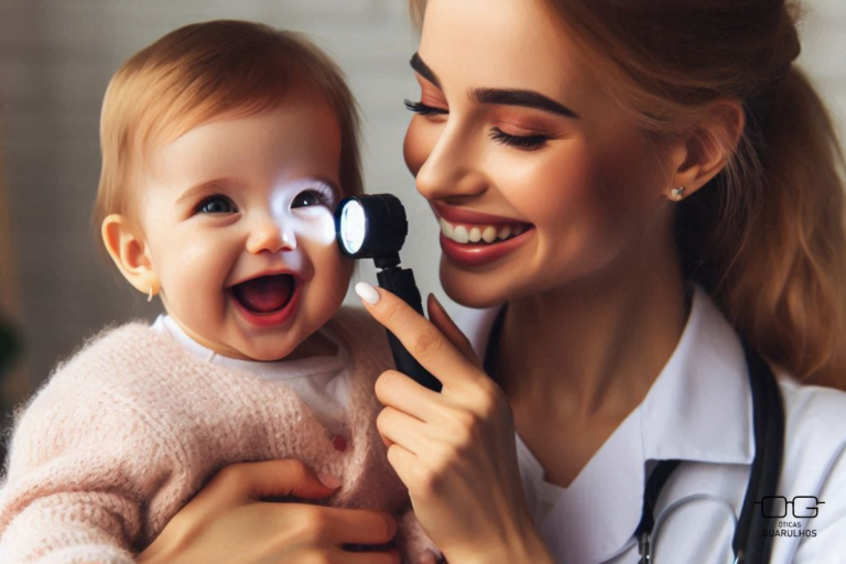 Teste dos olhinhos em bebês