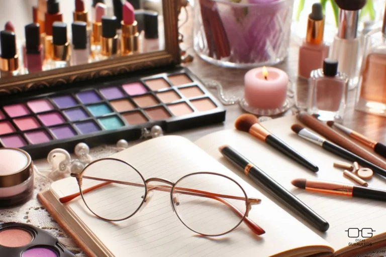 Maquiagem com óculos