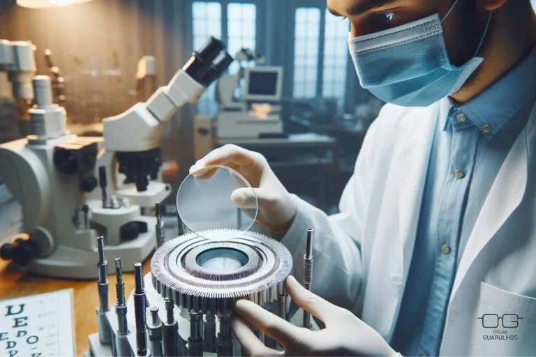 Bloco de montagem de lentes