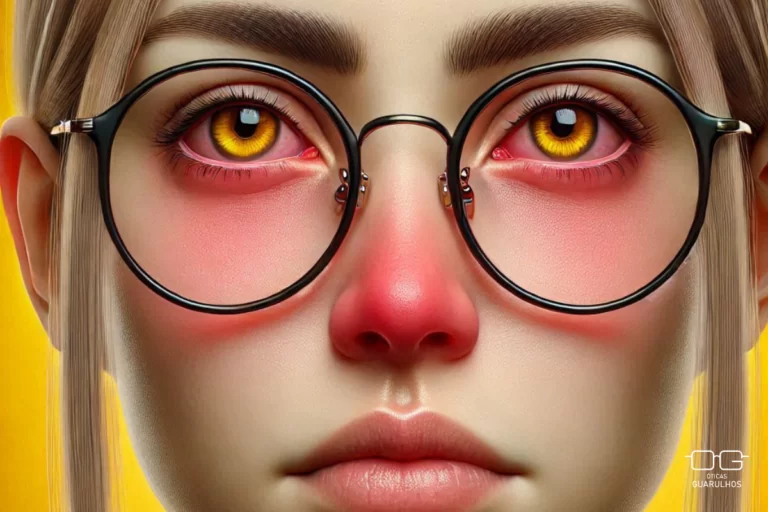 Alergia a óculos.